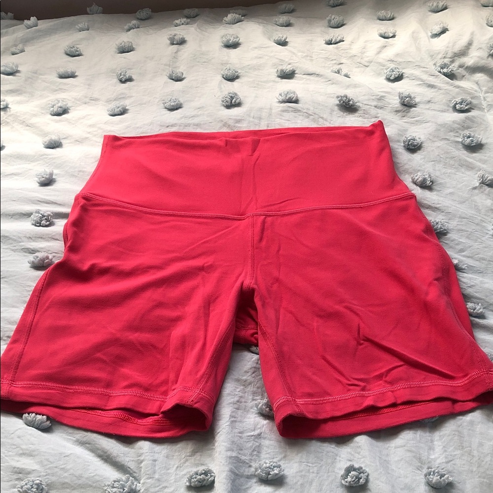 Lululemon Coral Bike Shorts